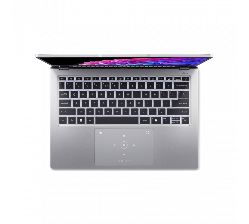 Ноутбук Acer Swift Go 14 SFG14-73-56KL Intel Core Ultra 5 125H/16Gb (soldered D5)/SSD512Gb/UMA/14"/OLED/WQXGA+/2880x1800/90Hz/NoOS/Silver/1.25kg