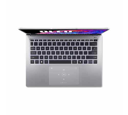 Ноутбук Acer Swift Go 14 SFG14-73-56KL Intel Core Ultra 5 125H/16Gb (soldered D5)/SSD512Gb/UMA/14"/OLED/WQXGA+/2880x1800/90Hz/NoOS/Silver/1.25kg