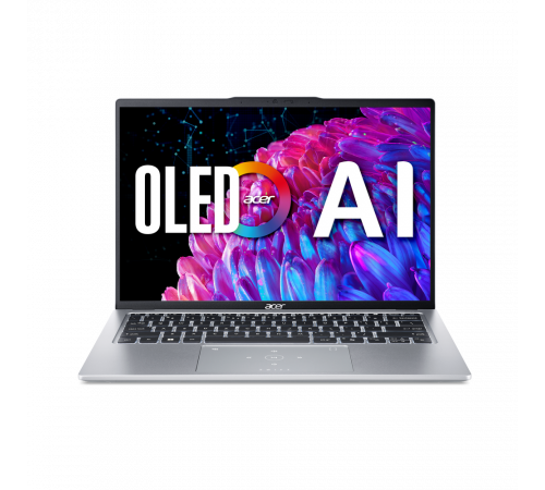 Ноутбук Acer Swift Go 14 SFG14-73-56KL Intel Core Ultra 5 125H/16Gb (soldered D5)/SSD512Gb/UMA/14"/OLED/WQXGA+/2880x1800/90Hz/NoOS/Silver/1.25kg