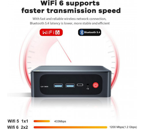 Мини-компьютер Beelink BL/SER5/5500U/16G/480G/2.5G*1/Black