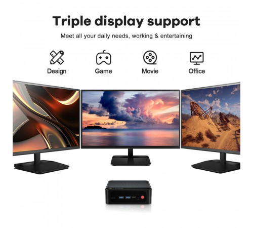 Мини-компьютер Beelink BL/SER5/5500U/16G/480G/2.5G*1/Black