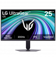 Монитор 24.4" LG 25G523B-B IPS, 1920x1080, 200Hz, 1ms, 300сd/m, 1000:1, HDR10, 2xHDMI(2.0), DP(1.4), ExPSU, Vesa 100, Black