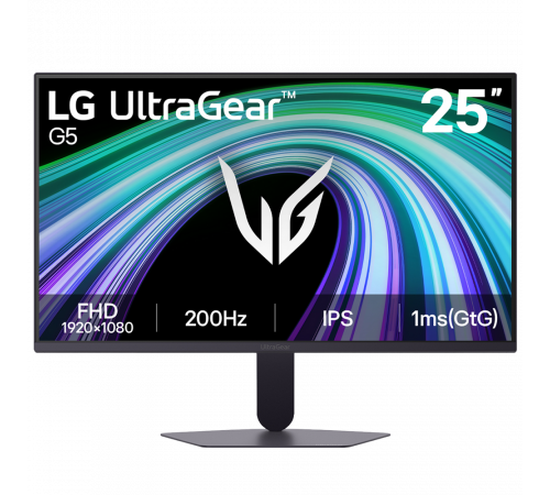 Монитор 24.4" LG 25G523B-B IPS, 1920x1080, 200Hz, 1ms, 300сd/m, 1000:1, HDR10, 2xHDMI(2.0), DP(1.4), ExPSU, Vesa 100, Black
