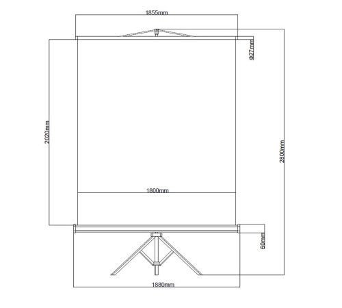 Хромакей на штативе Digis DSKG-1820