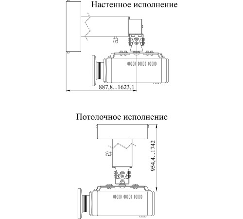 Крепление настенно-потолочное для проектора Digis DSM-14Kw