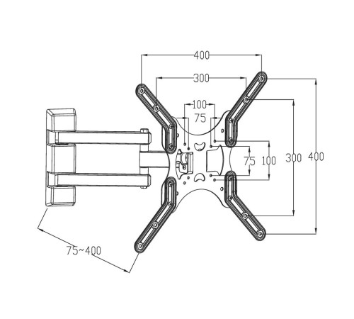 Кронштейн наклонно-поворотный Digis DSM-8043