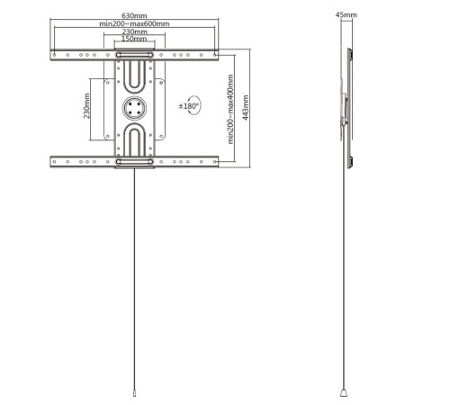 Кронштейн с вращением Digis DSM-P5664-Flip