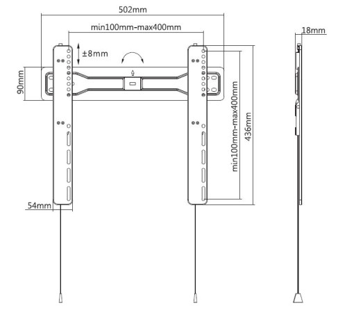 Кронштейн фиксированный Digis DSM-P5740