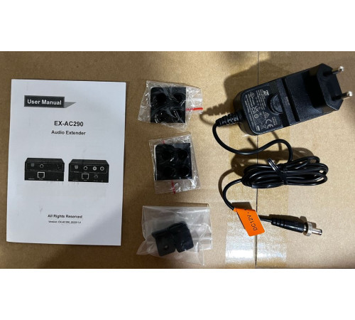 Комплект передатчик и приемник АУДИО по витой паре Digis EX-AC290