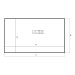 Kauber Frame Lite Velvet Cinema 136" 16:9 169x300  White Ice