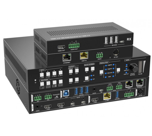 Бесподрывный презентационный коммутатор Digis SS-KVM42-2S