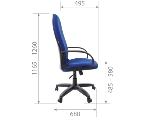 Кресло офисное Chairman 279, синий Кресло офисное Chairman 279, синий