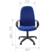 Кресло офисное Chairman 279, синий