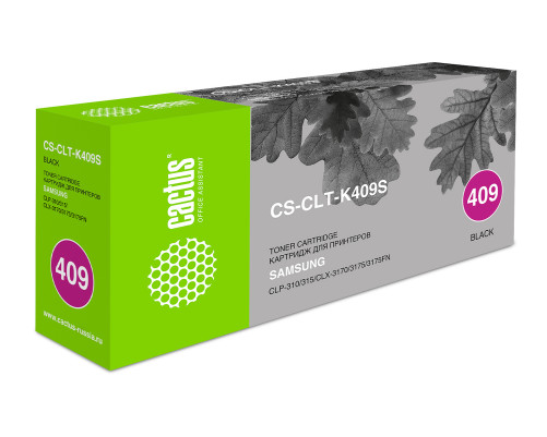 Картридж лазерный Cactus CS-CLT-K409S CLT-K409S для Samsung CLP-310/315/CLX-3170, черный (1500 стр.)