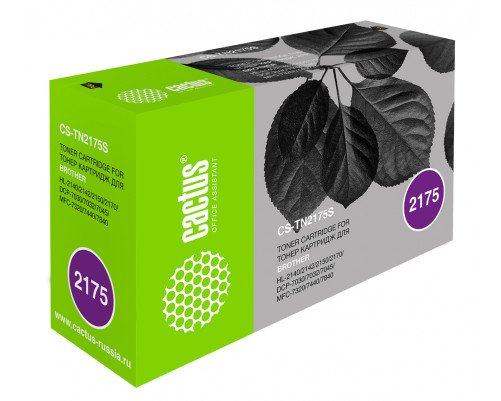 Картридж лазерный Cactus CS-TN2175S TN-2175 для Brother HL-2140/2150/2170 (2600 стр.)