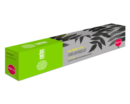 Картридж лазерный Cactus CS-TK8115Y для Kyocera Mita Ecosys M8124cidn/M8130cidn, желтый (6000 стр.)