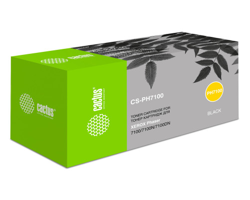 Картридж лазерный Cactus CS-PH7100BK 106R02612 для Xerox Phaser 7100/7100N/7100DN (5000 стр.)