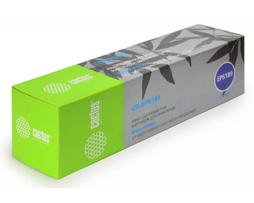 Картридж лазерный Cactus CS-EPS189 S050189 для Epson AcuLaser C1100/C1100N/CX11, голубой (4000 стр.)