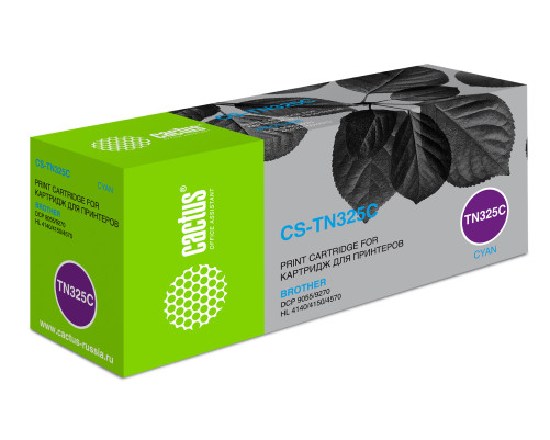 Картридж лазерный Cactus CS-TN325C TN-325C для Brother DCP-9055/9270/HL-4140/4150, голубой (3500 стр.)