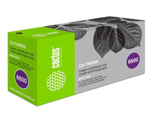 Картридж лазерный Cactus CS-TN6600 TN-6600 для Brother HL-1030/1230/1240/1250/1270 (6000стр.)