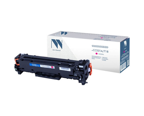 Тонер-картридж NVP NV-CC533A/NV-718 универсальный для HP/Canon Color LaserJet CP2024/CP2024n/CP2024dn/CP2025/CP2025n/CP2025dn/CP2026/CP2026n/CP2026dn/CP2027/CP2027n/CP2027dn/LBP 7200 i-Sensys 7200cdn/7210/7210Cdn/7660/7660Cdn, пурпурный (2800 стр.)