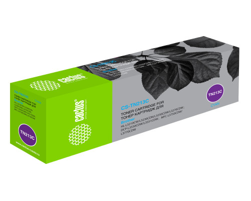 Картридж лазерный Cactus CS-TN213C TN-213C для Brother HL 3230/DCP3550/MFC3770, голубой (1400 стр.)