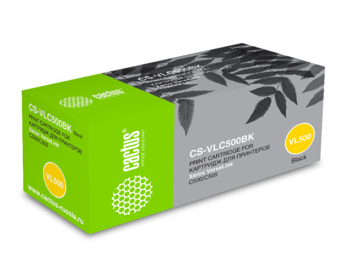 Картридж лазерный Cactus CS-VLC500BK 106R03880 для Xerox VersaLink C500/C505, черный (5000 стр.)