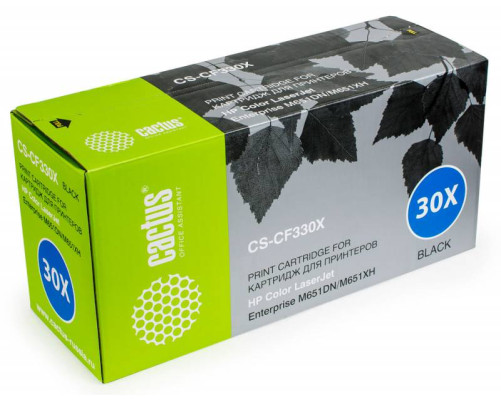 Картридж лазерный Cactus CS-CF330X CF330X для HP CLJ M651dn/M651n/M651xh, черный (20500 стр.)