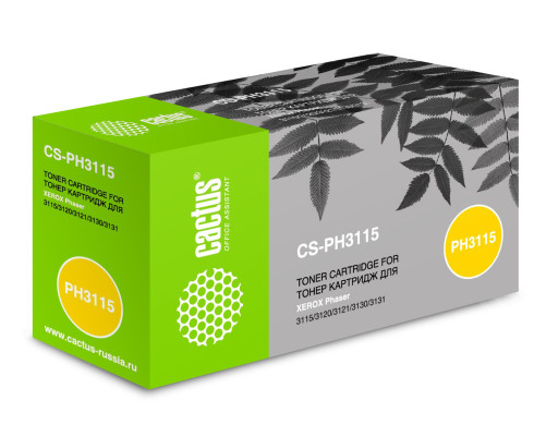 Картридж лазерный Cactus CS-PH3115 109R00725 для Xerox Phaser 3115/3120/3121/3130/3131 (3000 стр.)