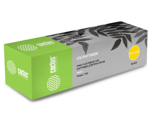 Картридж лазерный Cactus CS-PH7760BK 106R01163 для Xerox Phaser 7760, черный (32000 стр.)