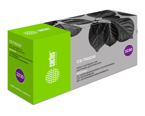 Картридж лазерный Cactus CS-TN3230 TN-3230 для Brother HL-5340D/5350DN/5370DW/5380DN/DCP-8070D/8085DN/MFC-8370DN/8380DN/8880DN/8890DW (3000 стр.)