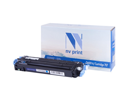Тонер-картридж NVP NV-Q6001A/NV-707 универсальный для HP/Canon Color LaserJet 1600/ 2600n/ 2605/ 2605dn/ 2605dtn/ LBP 5000 i-Sensys Laser Shot/ 5101, голубой (2000 стр.)