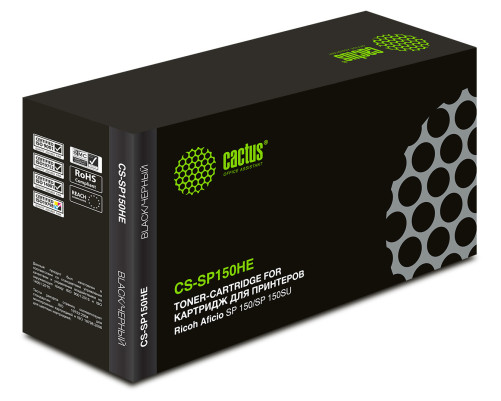 Картридж лазерный Cactus CS-SP150HE 408010 для Ricoh Aficio SP 150/SP 150SU (1500 стр.)