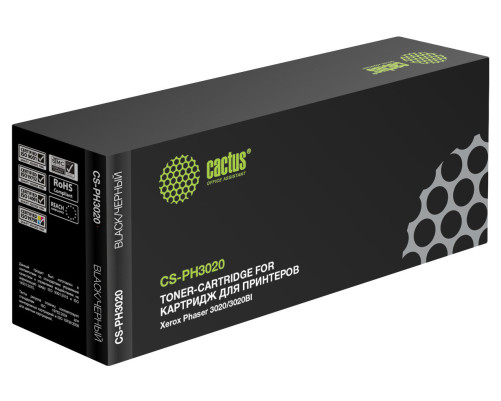 Картридж лазерный Cactus CS-PH3020 106R02773 для Xerox Phaser 3020/3020BI (1500 стр.)