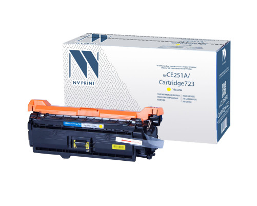 Тонер-картридж NVP NV-CE252A/NV-723 универсальный для HP/Canon Color LaserJet CP3525/ CP3525n/ CP3525dn/ CP3525x/ LBP 7750 i-Sensys 7750cd/ 7750Cdn, желтый (7000 стр.)