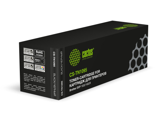 Картридж лазерный Cactus CS-TN1095 TN-1095 для Brother DCP 1602/1602R (1500 стр.)
