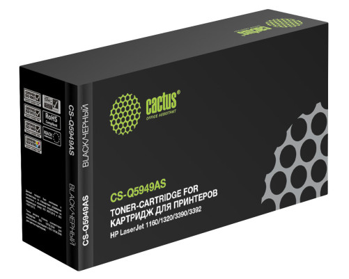 Картридж лазерный Cactus CS-Q5949AS Q5949A для HP LJ 1160/1320/3390/3392 (2500 стр.)
