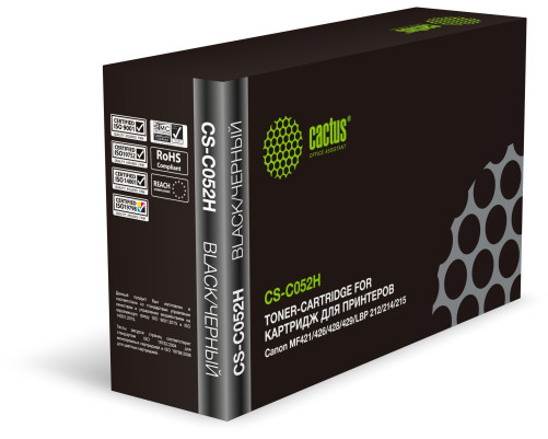 Картридж лазерный Cactus CS-C052H 052H для Canon MF421/426/428/429/LBP 212/214/215 (9200 стр.)
