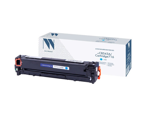 Тонер-картридж NVP NV-CB541A/NV-716 универсальный для HP/Canon Color LaserJet CP1215/ CP1515n/ CM1312/ CM1312nfi/ i-SENSYS LBP-5050/ MF8030C/ MF8050C/ 8080C, голубой (1400 стр.)