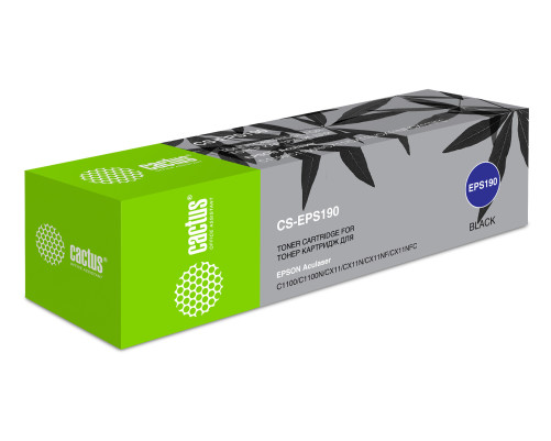 Картридж лазерный Cactus CS-EPS190 S050190 для Epson AcuLaser C1100/C1100N/CX11, черный (4000 стр.)