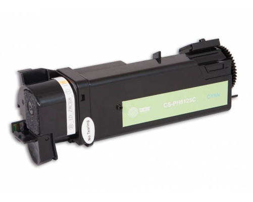 Картридж лазерный Cactus CS-PH6125C 106R01335 для Xerox Phaser 6125, голубой (1000 стр.)