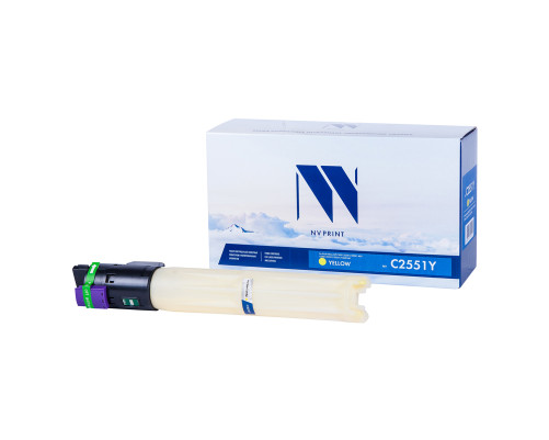 Тонер-картридж NVP NV-MP C2551 для Ricoh Aficio MP C2031/ C2051/ C2051AD/ C2501/ C2531/ C2551/ C2551AD, желтый (9500 стр.)