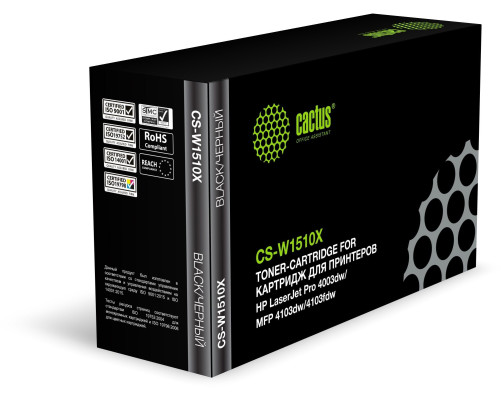 Картридж лазерный Cactus CS-W1510X W1510X для HP LJ Pro 4003dw/MFP 4103dw/4103fdw (9700 стр.)