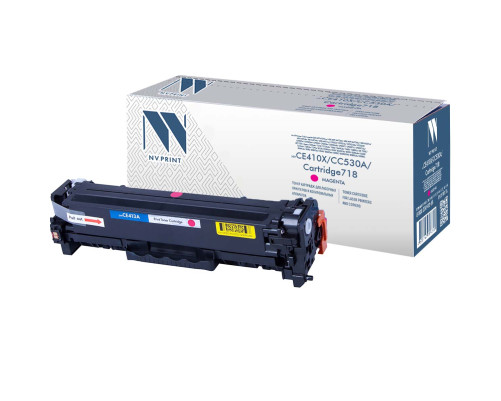 Тонер-картридж NVP NV-CE413A/CC533A/NV-718 универсальный для HP/Canon Color LaserJet 300 MFP M375nw/400 MFP M475dn/400 MFP M475dw/300 M351a/400 M451dn/400 M451dw/400 M451nw/CP2024/CP2024n/CP2024dn/CP2025/CP2025n/CP2025dn/CP2026, пурпурный (2800 стр.)