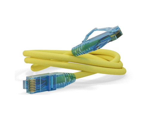 Патч-корд Hyperline U/UTP, Cat.6, LSZH, 2 м, желтый Патч-корд Hyperline U/UTP, Cat.6, LSZH, 2 м, желтый