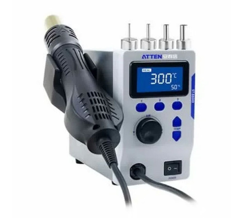 Термовоздушная паяльная станция  Atten ST-8800D , 230В(550Вт), температура +100С+500С, поток воздуха 30-120л/мин