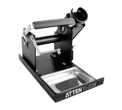 Подставка под паяльник с держателем припоя, цельнометаллическая конструкция, держатель припоя, губки и паяльника, 3 в 1