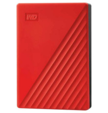 Внешний жесткий диск 4TB Western Digital My Passport WDBPKJ0040BRD-WESN, красный