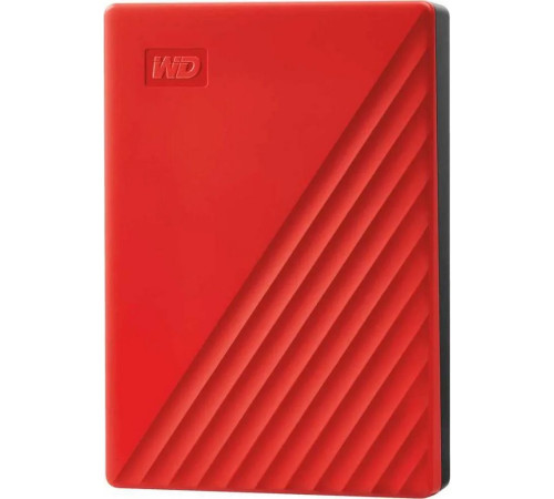Внешний жесткий диск 4TB Western Digital My Passport WDBPKJ0040BRD-WESN, красный