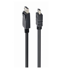 Кабель DisplayPort-HDMI Cablexpert CC-DP-HDMI-1M, 1 м, 20M/19M, черный, экран